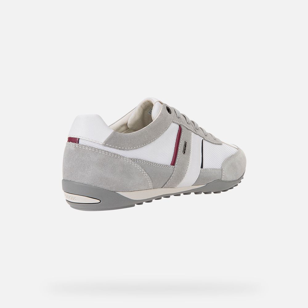 Geox Erkek Spor Ayakkabı Gri/Beyaz - Wells - SVY-279416